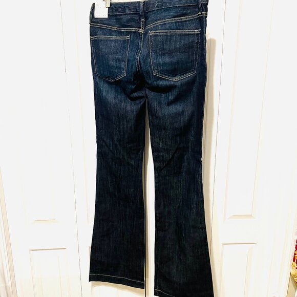 GAP Long & Lean-NWT-Women's Mid Rise Flared Leg-Stretch-29/8 Long-Fitted Hip/Th - Picture 9 of 16